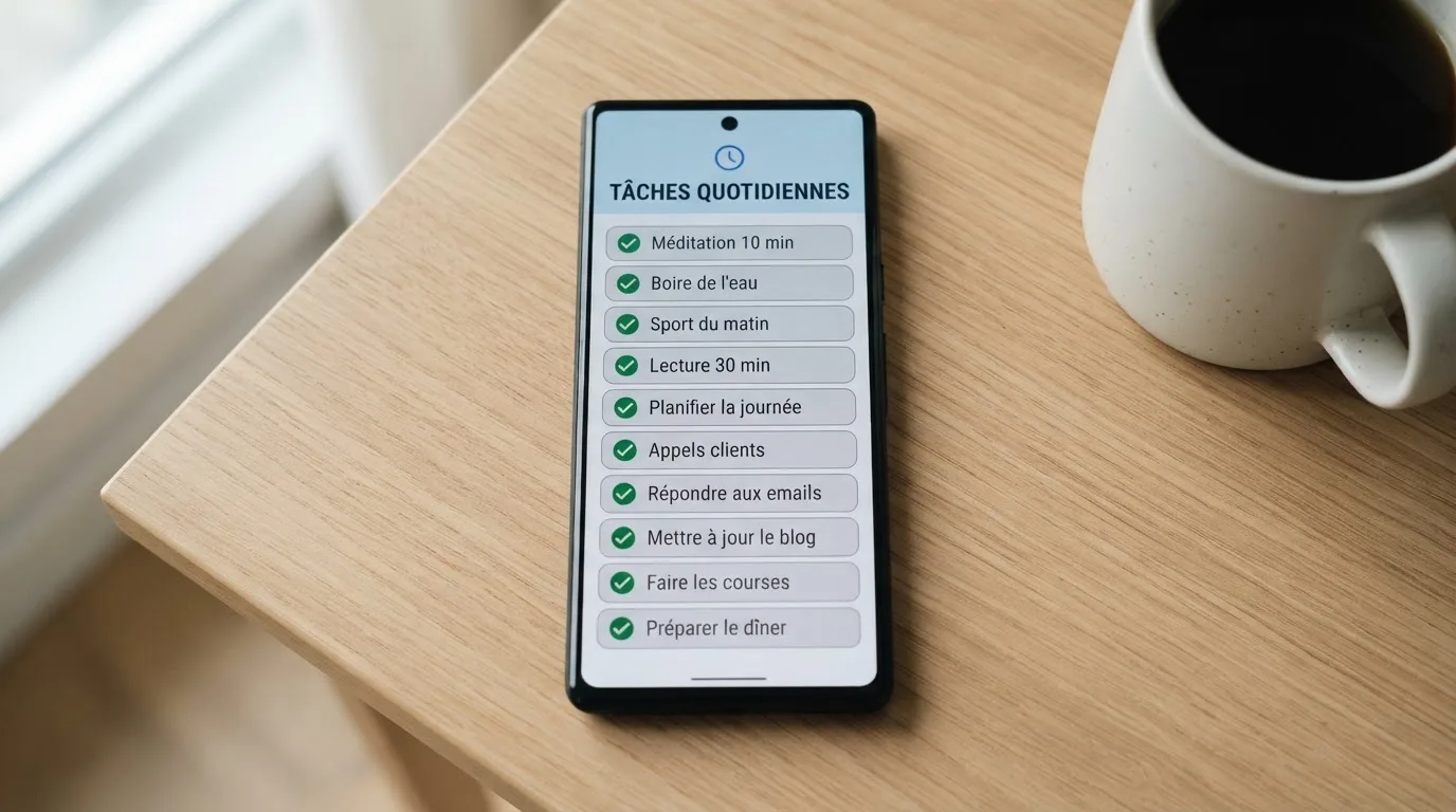 document officiel stylisé représentant un agrément ANJ consulté sur smartphone
